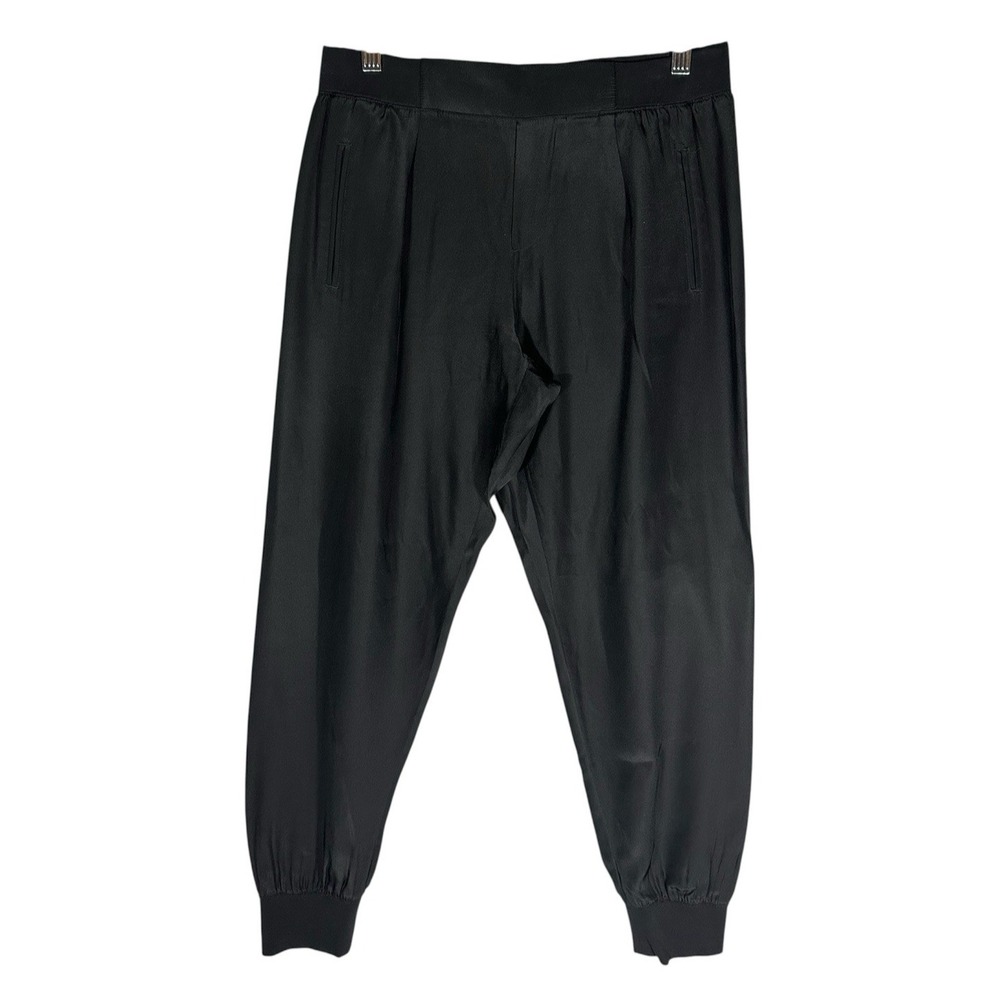 ATM Anthony Thomas Melillo 100% Silk Jogger Pants Sz XS Black‎ $275 Neutral City